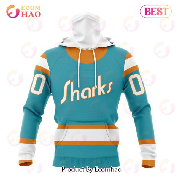 NHL San Jose Sharks Special Reverse Retro Redesign 3D Hoodie