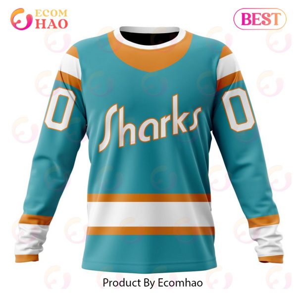 NHL San Jose Sharks Special Reverse Retro Redesign 3D Hoodie