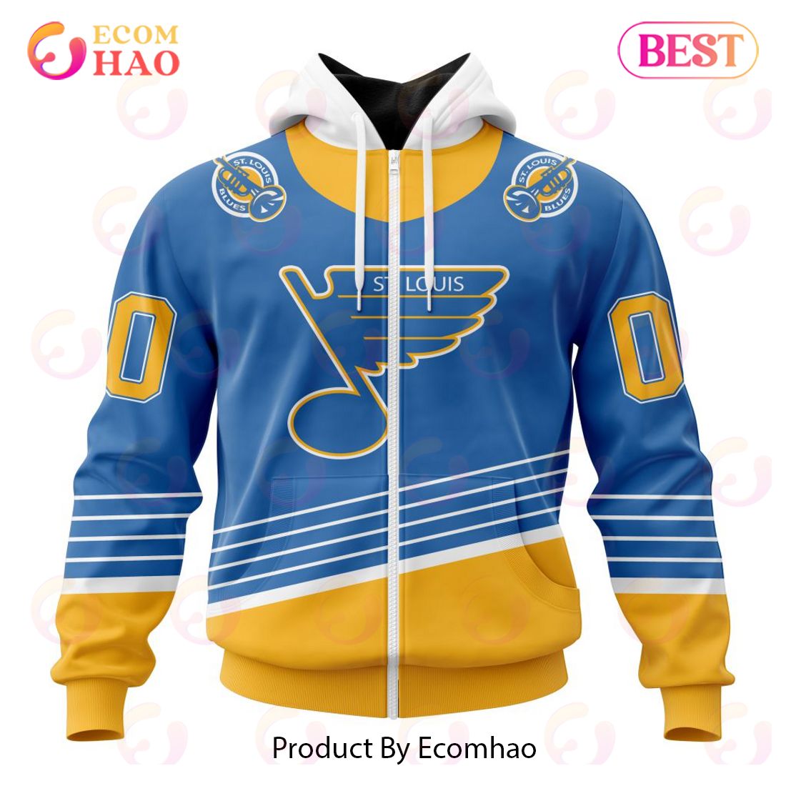 NHL St. Louis Blues Special Reverse Retro Redesign 3D Hoodie