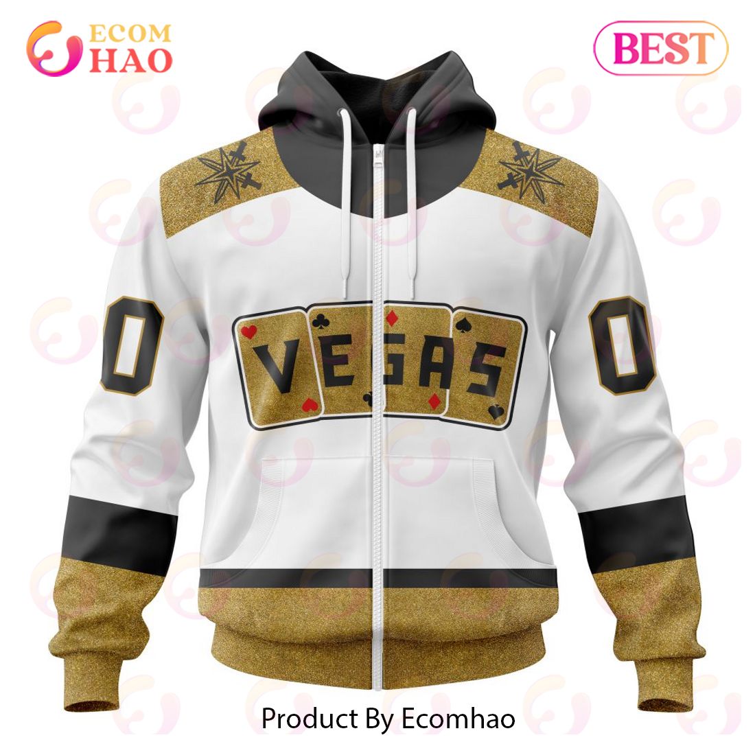 NHL Vegas Golden Knights Special Reverse Retro Redesign 3D Hoodie