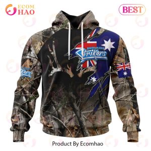 BBL Adelaide Strikers Special Camo Realtree Hunting 3D Hoodie