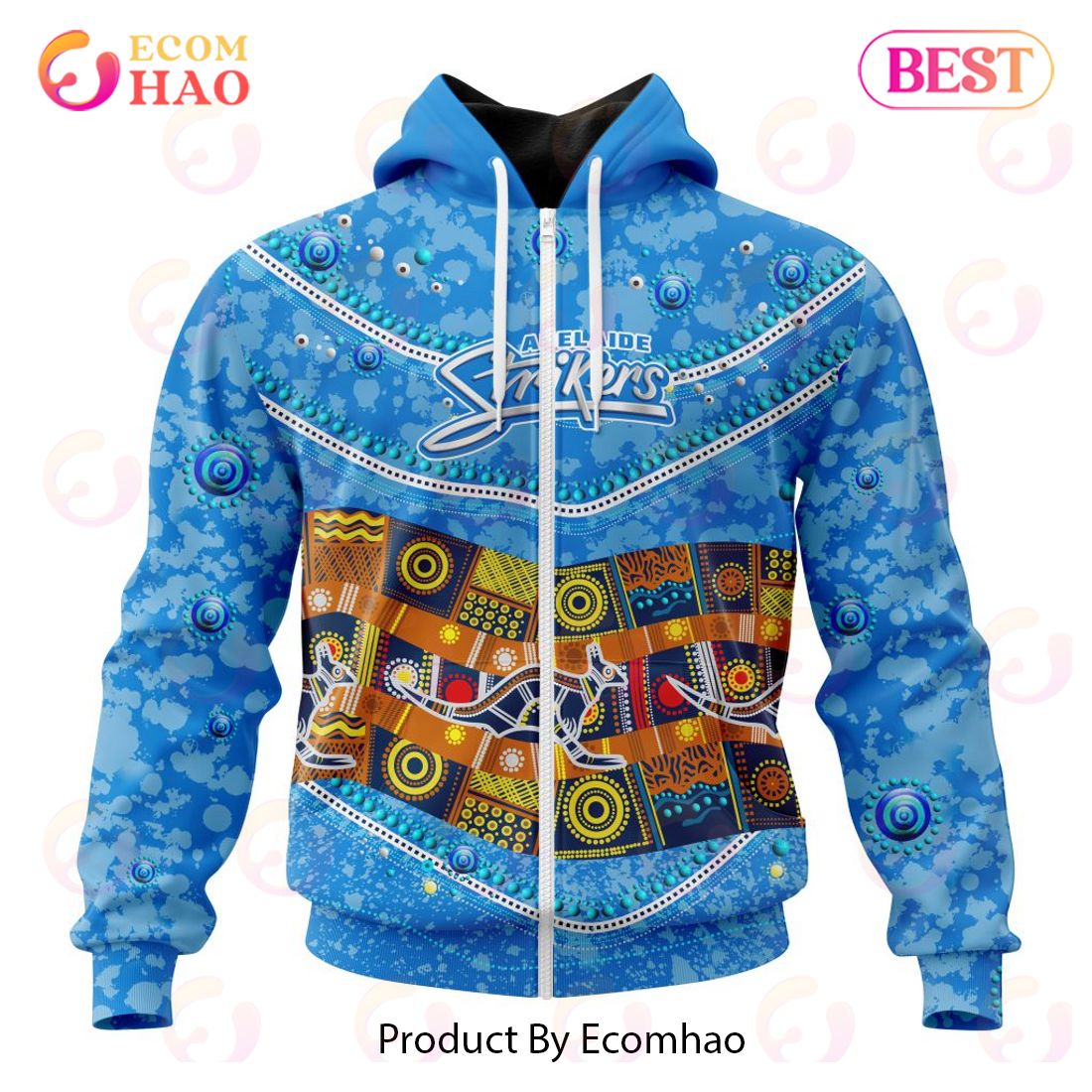 BBL Adelaide Strikers Special Indigenous Design 3D Hoodie