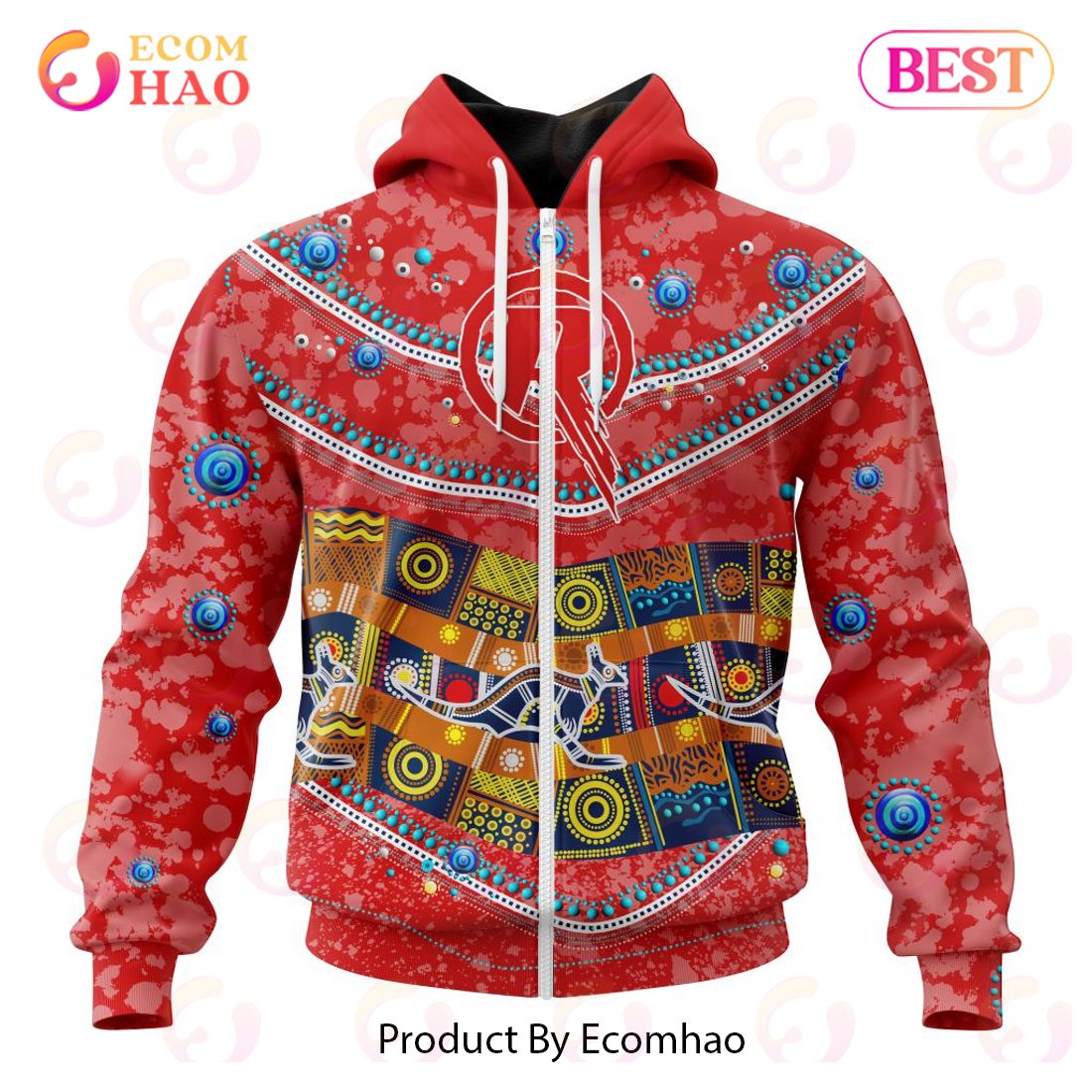 BBL Melbourne Renegades Special Indigenous Design 3D Hoodie