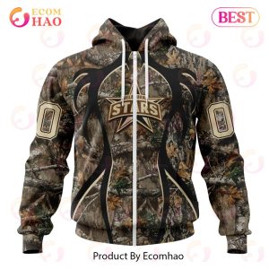 BBL Melbourne Stars Specialized Unisex Kits In Camo Realtree Hunting Style 3D Hoodie