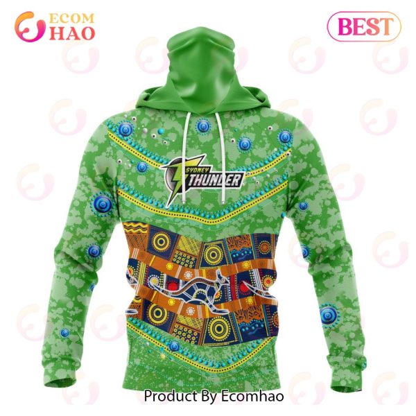 BBL Sydney Thunder Special Indigenous Design 3D Hoodie