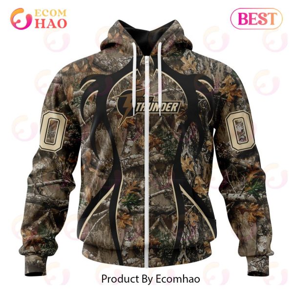BBL Sydney Thunder Specialized Unisex Kits In Camo Realtree Hunting Style 3D Hoodie