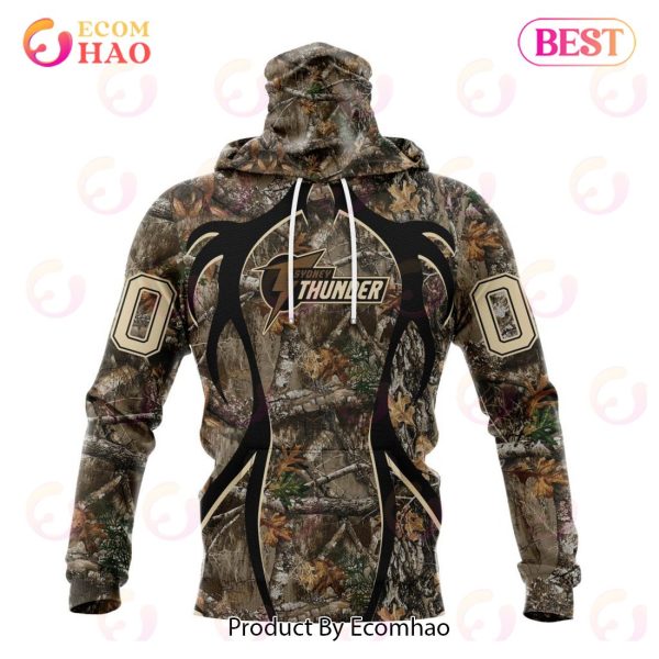 BBL Sydney Thunder Specialized Unisex Kits In Camo Realtree Hunting Style 3D Hoodie
