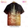 Live Rock And Roll Black And Smoke Guitar Hawaiian Shirt Live Rock And Roll Black And Smoke Guitar Hawaiian Shirt