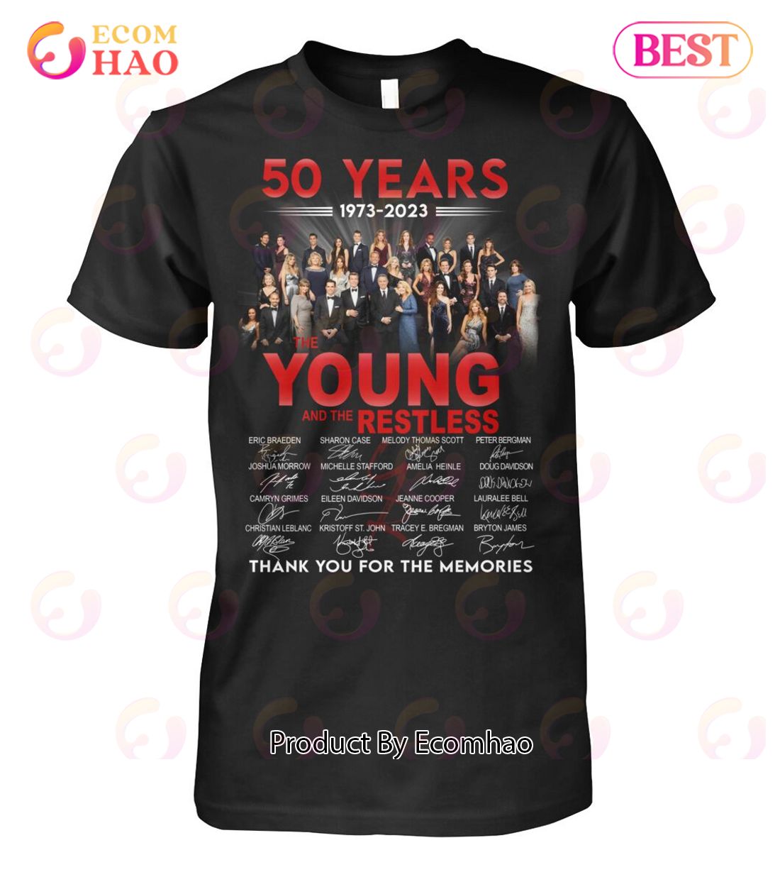50 Years 1973 – 2023 The Young And The Restless Thank You For The Memories T-Shirt