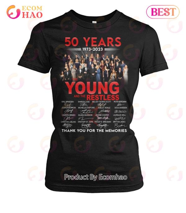50 Years 1973 – 2023 The Young And The Restless Thank You For The Memories T-Shirt