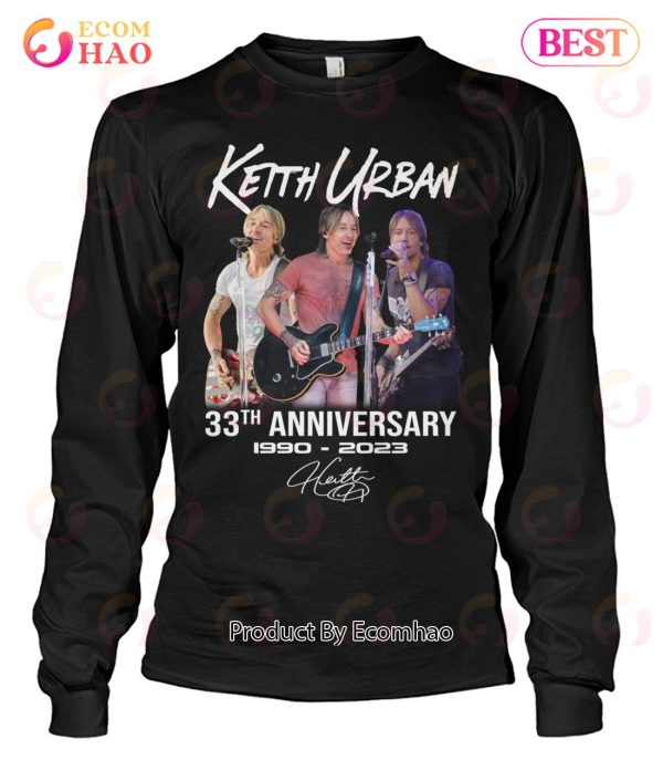 Keith Urban 33th Anniversary 1990 – 2023 Signature T-Shirt