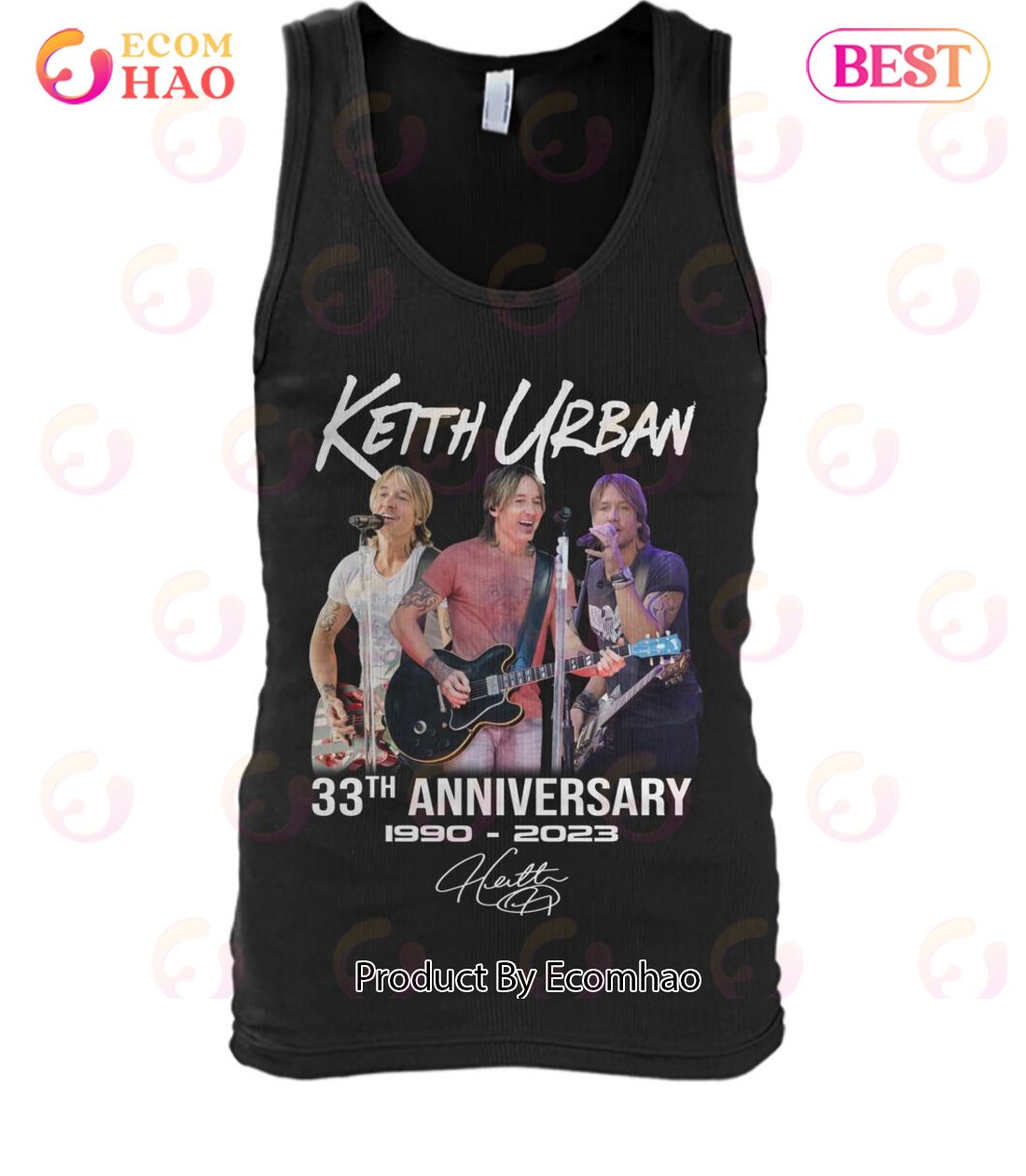 Keith Urban 33th Anniversary 1990 - 2023 Signature T-Shirt