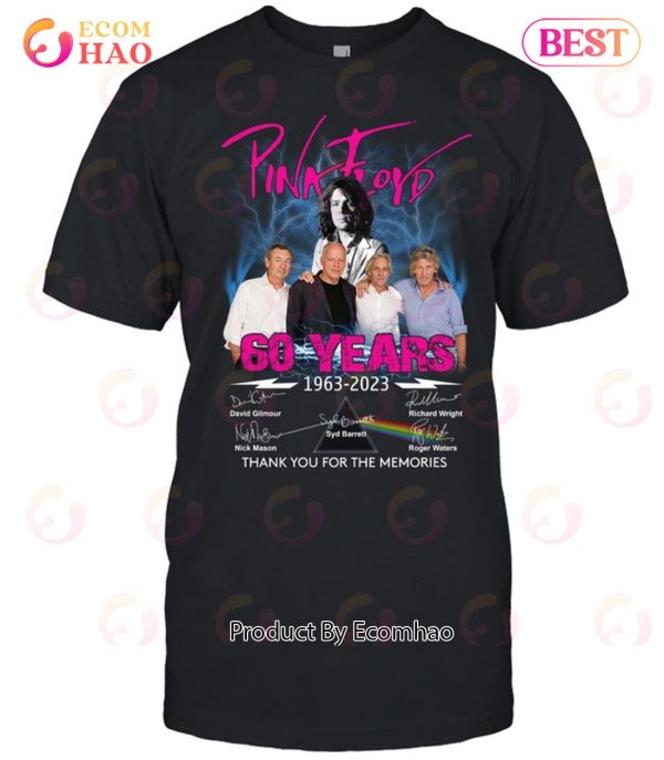 Pink Floyd 60 Years Of 1963 – 2023 Thank You For The Memories T-Shirt