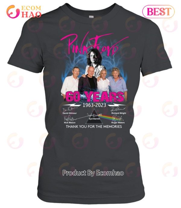 Pink Floyd 60 Years Of 1963 – 2023 Thank You For The Memories T-Shirt