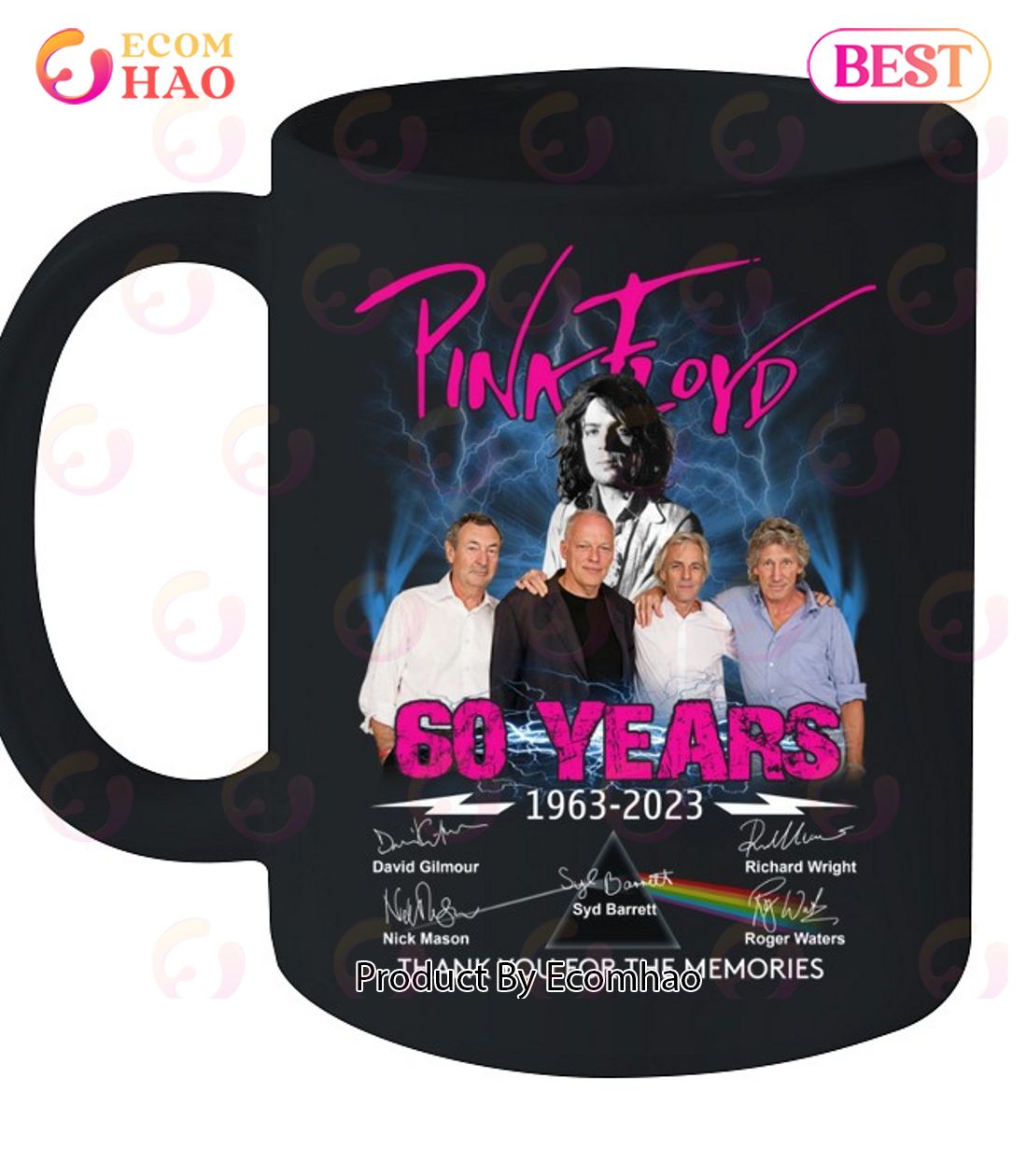 Pink Floyd 60 Years Of 1963 - 2023 Thank You For The Memories T-Shirt