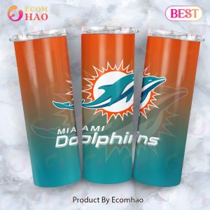 NFL Miami Dolphins Skinny Tumbler 20oz And 30oz