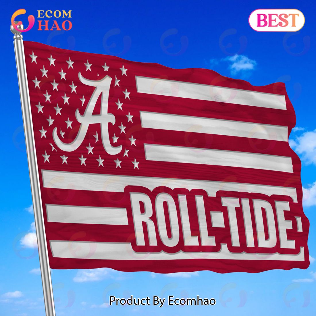 NCAA Alabama Crimson Tide Flag Perfect Gift