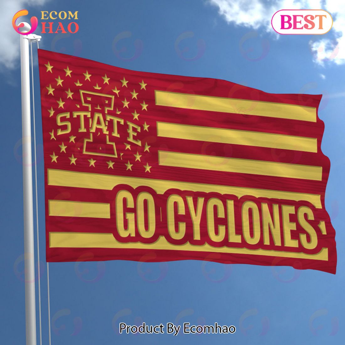 NCAA Iowa State Cyclones Flag Perfect Gift