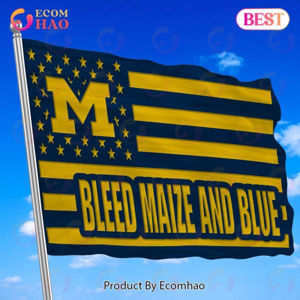 NCAA Michigan Wolverines Flag Perfect Gift