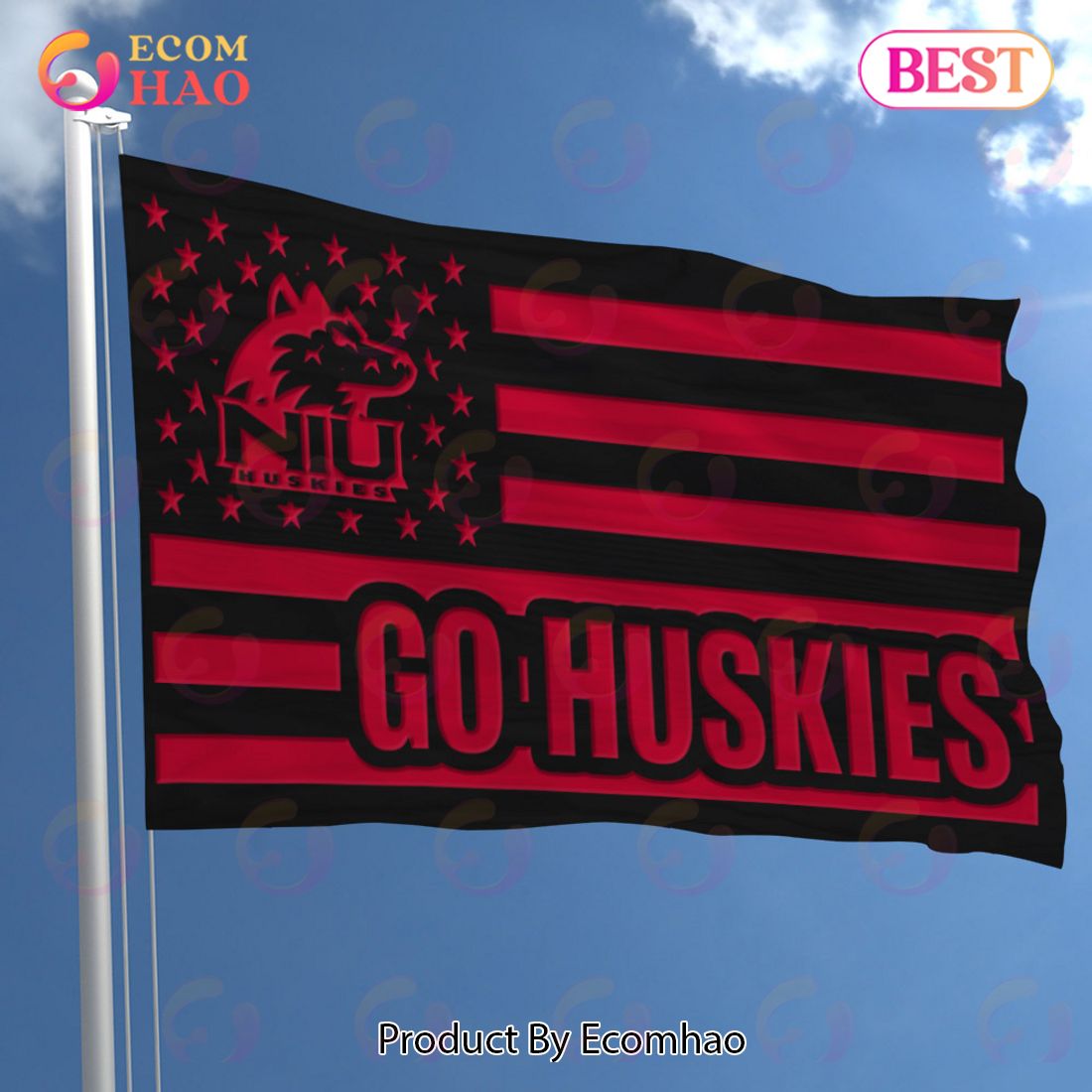 NCAA Northern Illinois Huskies Flag Perfect Gift