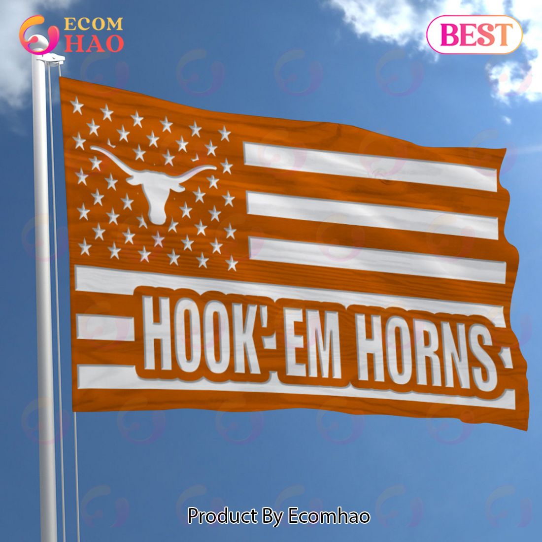 NCAA Texas Longhorns Flag Perfect Gift