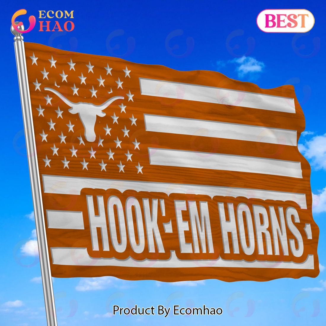 NCAA Texas Longhorns Flag Perfect Gift