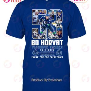 Bo Horvat Vancouver Canucks 2014 - 2023 Thank You For Everything T-Shirt