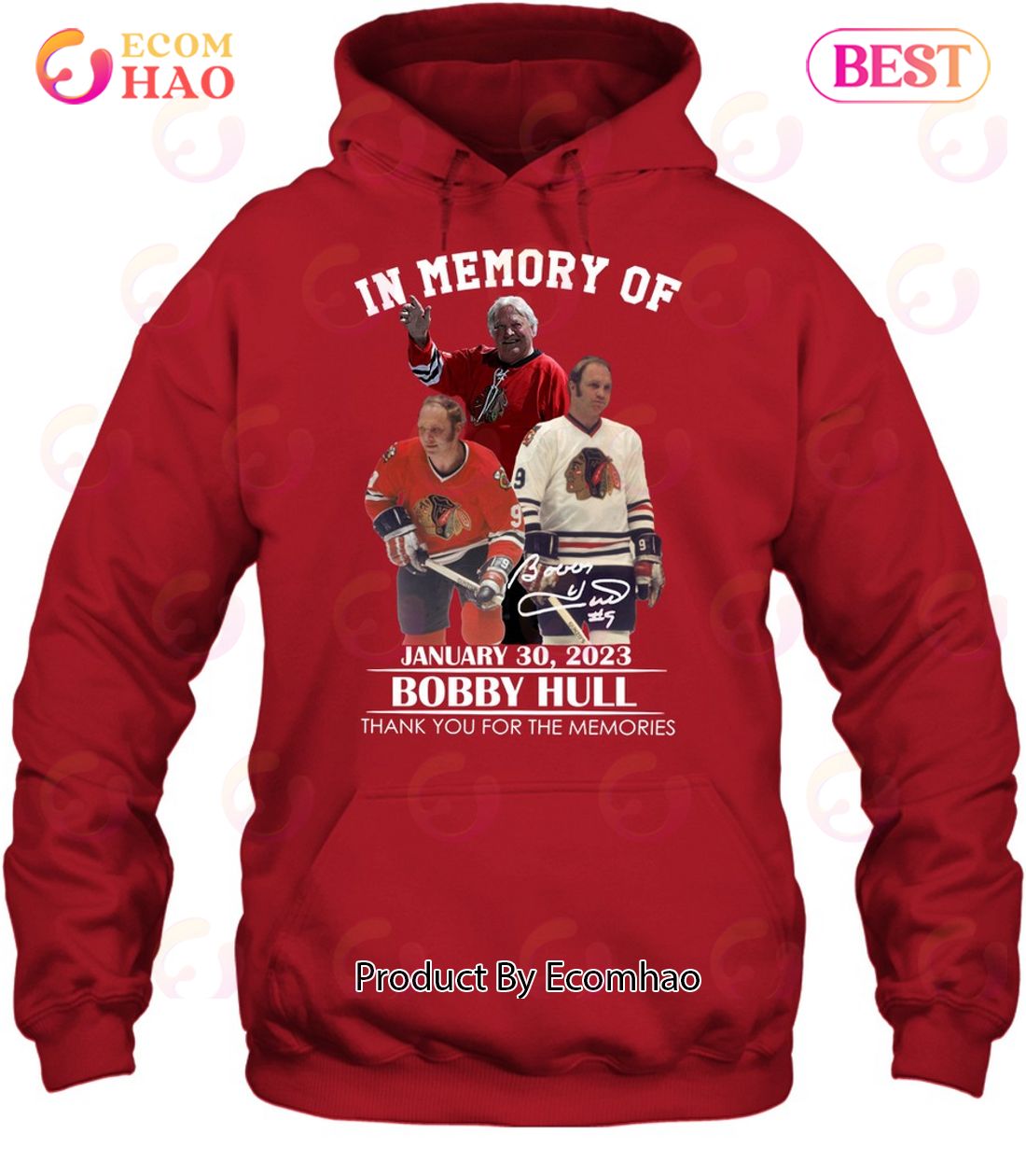 In Memory Of January 30, 2023 Bobby Hull Thank You For The Memories T-Shirt