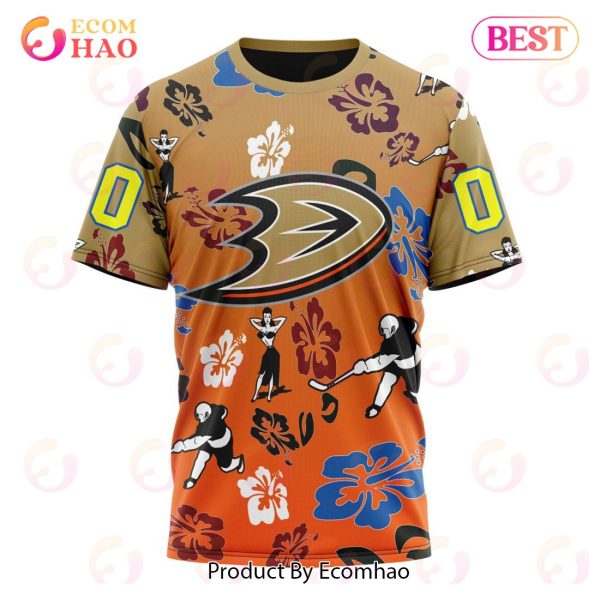 NHL Anaheim Ducks X Hawaii Specialized Design For Hawaiian 3D Hoodie
