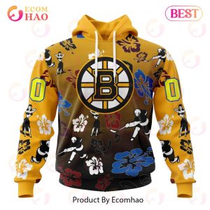 NHL Boston Bruins X Hawaii Specialized Design For Hawaiian 3D Hoodie