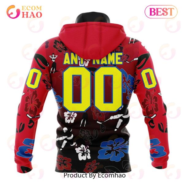 NHL Chicago BlackHawks X Hawaii Specialized Design For Hawaiian 3D Hoodie