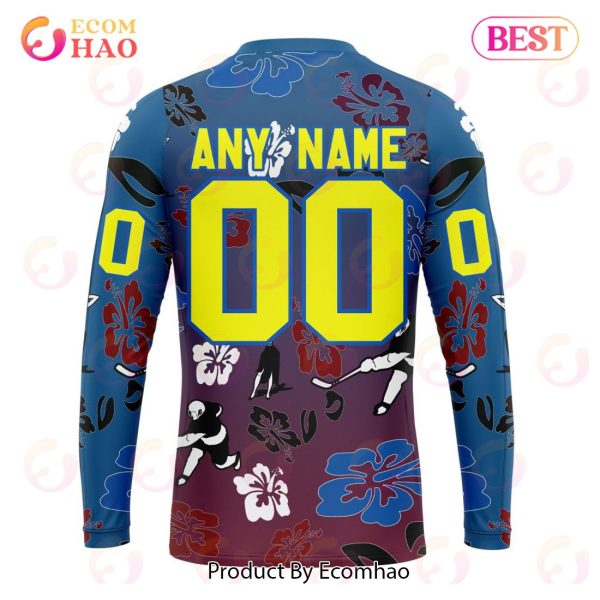 NHL Colorado Avalanche X Hawaii Specialized Design For Hawaiian 3D Hoodie