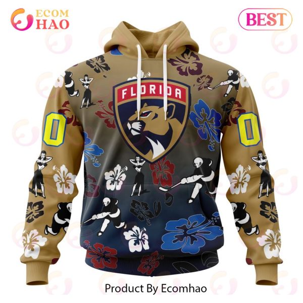 NHL Florida Panthers X Hawaii Specialized Design For Hawaiian 3D Hoodie