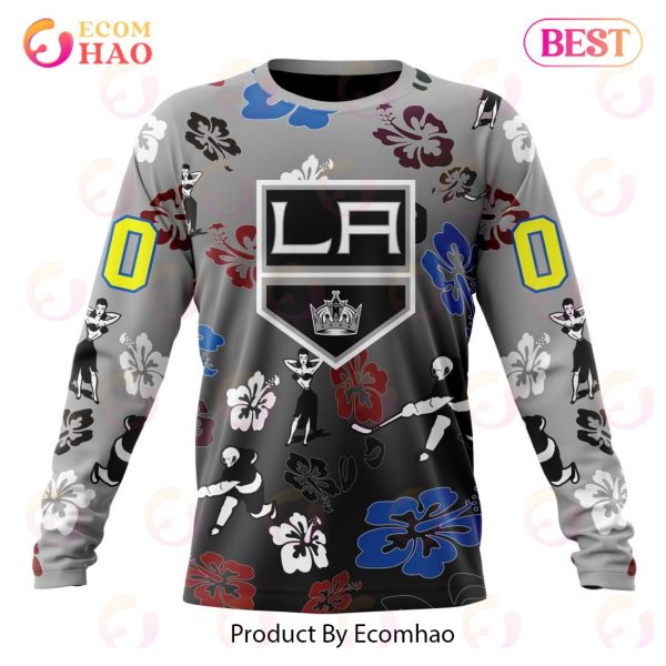 NHL Los Angeles Kings X Hawaii Specialized Design For Hawaiian 3D Hoodie