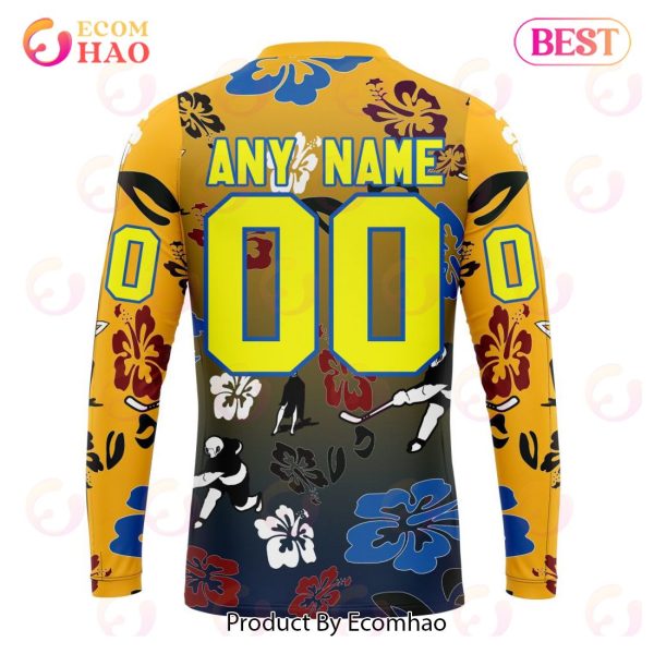 NHL Nashville Predators X Hawaii Specialized Design For Hawaiian 3D Hoodie