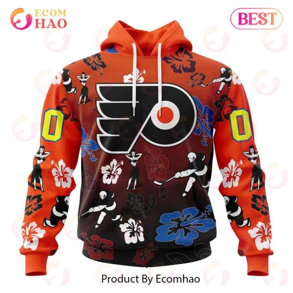 NHL Philadelphia Flyers X Hawaii Specialized Design For Hawaiian 3D Hoodie