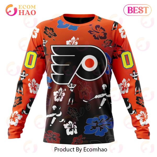 NHL Philadelphia Flyers X Hawaii Specialized Design For Hawaiian 3D Hoodie