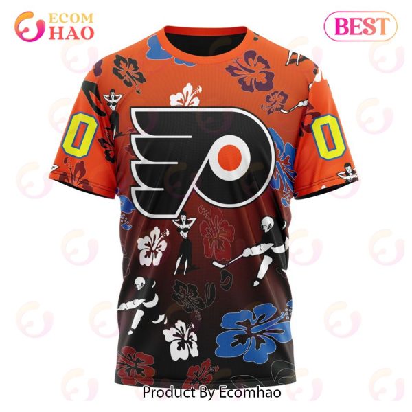 NHL Philadelphia Flyers X Hawaii Specialized Design For Hawaiian 3D Hoodie