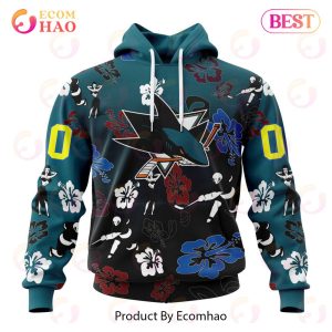 NHL San Jose Sharks X Hawaii Specialized Design For Hawaiian 3D Hoodie