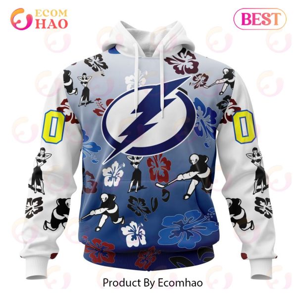 NHL Tampa Bay Lightning X Hawaii Specialized Design For Hawaiian 3D Hoodie