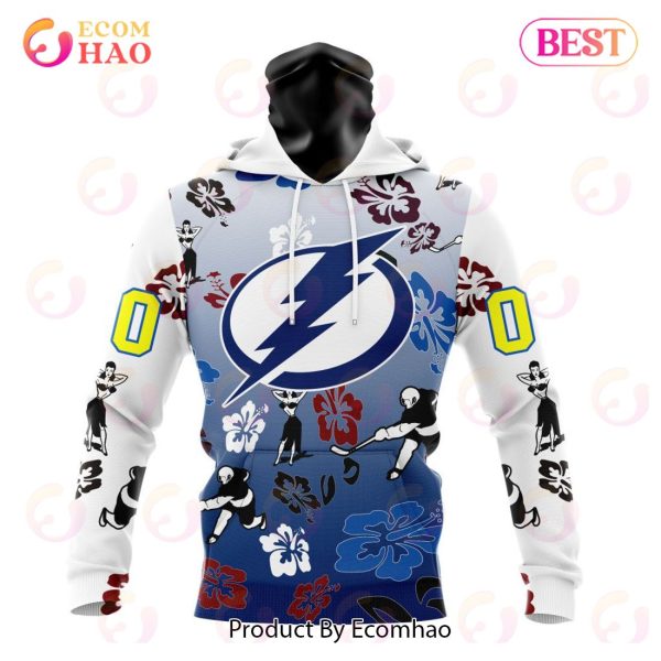 NHL Tampa Bay Lightning X Hawaii Specialized Design For Hawaiian 3D Hoodie