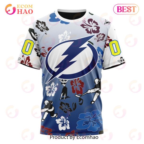 NHL Tampa Bay Lightning X Hawaii Specialized Design For Hawaiian 3D Hoodie