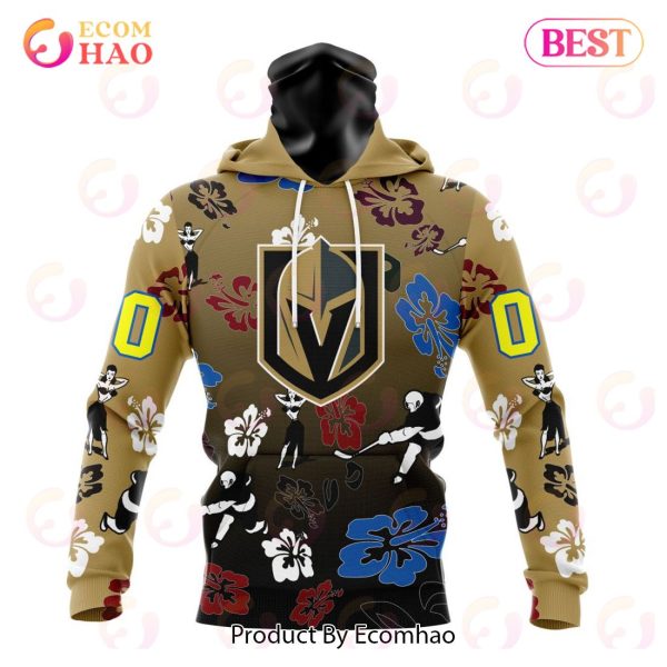 NHL Vegas Golden Knights X Hawaii Specialized Design For Hawaiian 3D Hoodie