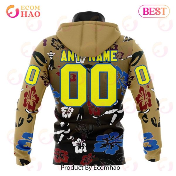 NHL Vegas Golden Knights X Hawaii Specialized Design For Hawaiian 3D Hoodie
