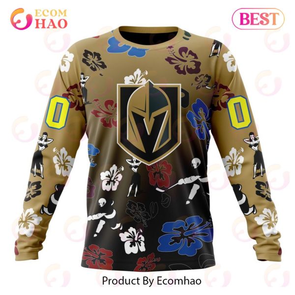 NHL Vegas Golden Knights X Hawaii Specialized Design For Hawaiian 3D Hoodie