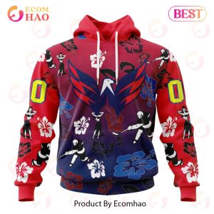NHL Washington Capitals X Hawaii Specialized Design For Hawaiian 3D Hoodie