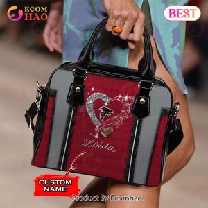 NFL Atlanta Falcons Custom Name Leather Handbag And Tote Bag