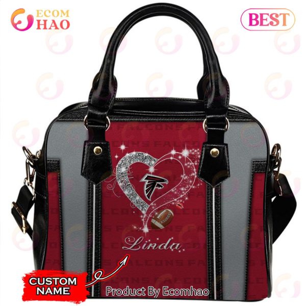 NFL Atlanta Falcons Custom Name Leather Handbag And Tote Bag