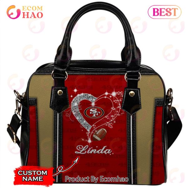 NFL San Francisco 49ers Custom Name Leather Handbag And Tote Bag