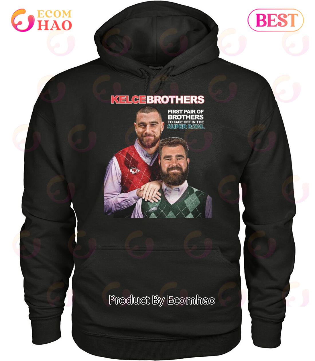 First Pair Of Brothers To Face Off In The Super Bowl Kelce Brothers  T-Shirt